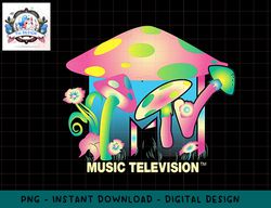 Womens Mushroom With Classic MTV Logo  png, digital download, instant download,MTV, MTV LOGO, MTV PNG