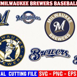 milwaukee brewers svg, baseball team svg, bundle svg files ml b svg, cut files, baseball clipart, brewers svg