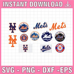 12 files new york mets svg, baseball clipart, cricut n y mets svg, cutting files, mlb svg, mlb svg, instant download