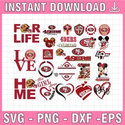 23 files san francisco 49ers, san francisco 49ers svg, san francisco 49ers clipart, san francisco 49ers cricut, nfl team