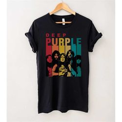 deep purple retro vintage t-shirt, deep purple band shirt, music shirt, gift tee for you and your friends