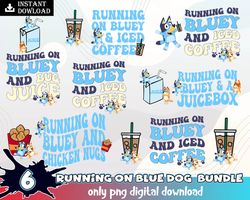 file running on blue dog & coffee bundle