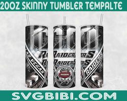 Las Vegas Raiders Zipper Tumbler wrap, Sport tumbler, Straig - Inspire  Uplift