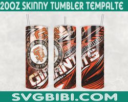 san francisco giants template tumbler wrap, 20oz tumbler wrap, san francisco giants template png, mlb tumbler wrap