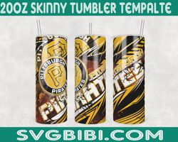 pittsburgh pirates template tumbler wrap, 20oz tumbler wrap, pittsburgh pirates template png, mlb tumbler wrap, sport