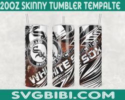 chicago white sox template tumbler wrap, 20oz tumbler wrap, chicago white sox template png, mlb tumbler wrap, sport