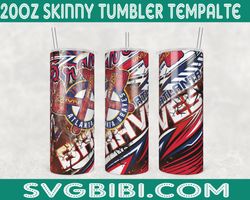 atlanta braves template tumbler wrap, 20oz tumbler wrap, atlanta braves template png, mlb tumbler wrap, sport tumbler