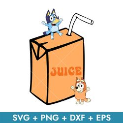 bluey and bingo box juice svg, box juice svg, bluey and bingo svg, png dxf eps, instant download