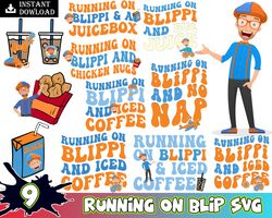 bundle running on blip and no naps png bundle, trend cartoon png, running on juicebox chicken nuggets png