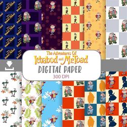 the adventures seamless pattern, digital papers, scrapbook papers, pattern paper, background, wallpaper,  pattern, 12*12