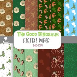 dinosaur seamless pattern, digital papers, scrapbook papers, pattern paper, background, wallpaper, 12*12inches -300dpi
