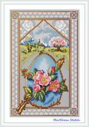 an easter card cross stitch pattern