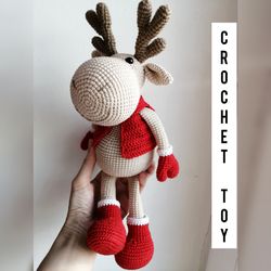 crochet deer toy | plush deer for kids