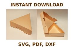 triangle box template, box template svg, svg files, svg, cricut