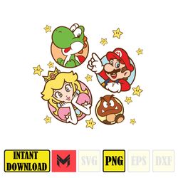 Mario Princess Alphabet Princess Peach Font Mario Princess PNG Clipart Mario  Princess Peach Numbers Letters Invitations Birthday Shirt 