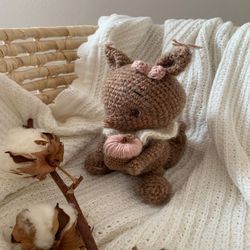 crochet pattern squirrel maple - baby squirrel amigurumi instructions in english and german pdf