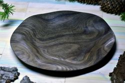 wooden bog oak dish 9 inch leigth