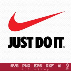 just do it svg, nike logo svg, sport svg, sports brand svg, instant download, svg files for cricut, silhouette