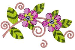 wildflowers embroidery design