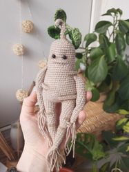 mandrake doll stuffed toys. soft handmade gift harry potter. art doll  fans best friend gift. harry potter fans