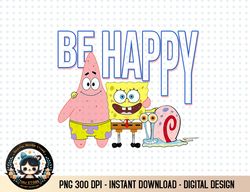mademark x spongebob squarepants - patrick, spongebob & gary - be happy t-shirt.png