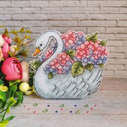 hydrangea cross stitch pattern swan cross stitch pattern flower cross stitch pattern bird cross stitch pattern pdf