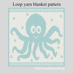 loop yarn octopus blanket pattern pdf