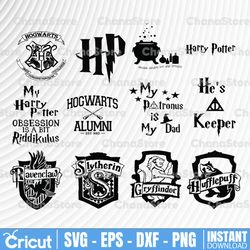 harry potter svg huge bundle, wizard svg, hogwarts school emblem svg, i solemnly swear i am up to no good,