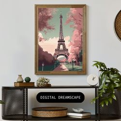 eiffel tower: parisian dreams poster - trending wall decorations
