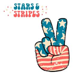 retro usa flag hand stars and stripes svg silhouette cricut files