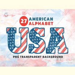 american alphabet 4th of july png