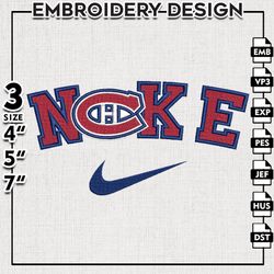 montreal canadiens embroidery designs, nhl logo  embroidery, nhl canadiens, machine embroidery pattern, digital download