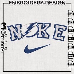 tampa bay lightning embroidery designs, nhl logo  embroidery, nhl, machine embroidery pattern, digital download