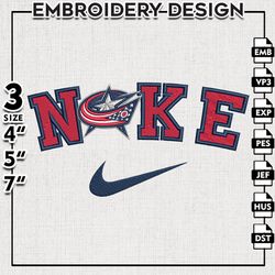 columbus blue jackets embroidery designs, nhl logo embroidery, nhl jackets, machine embroidery pattern, digital download