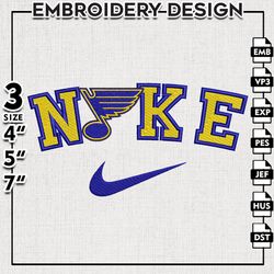 st. louis blues embroidery designs, nhl logo embroidery, nhl blues machine embroidery pattern, digital download