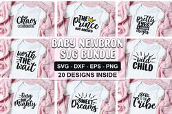 baby newborn svg bundle