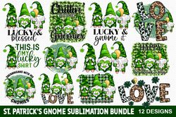 st. patrick's gnome sublimation bundle