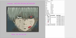 tokyo ghoul embroidery design