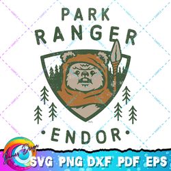 star wars ewok park ranger endor png, svg, sublimation design, star wars svg, digital download