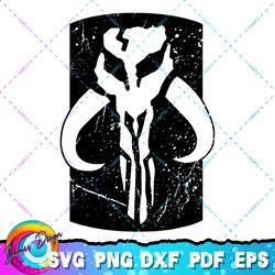 star wars mandalorian warriors skull tusk clan logo t-shirt png, svg, sublimation design, star wars svg, digital downloa