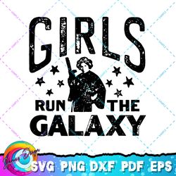 star wars princess leia girls run the galaxy png, svg, sublimation design, star wars svg, digital download