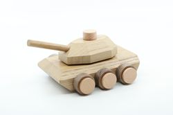 wooden toy tank