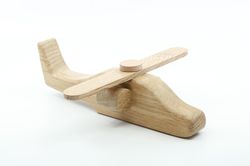 wooden toy helicopter