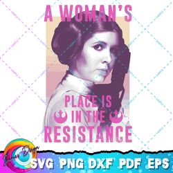 star wars princess leia resistance png, svg, sublimation design, star wars svg, digital download