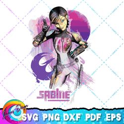 star wars rebels sabine wren mandalorian warrior png, svg, sublimation design, star wars svg, digital download