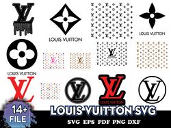 Louis Vuitton Svg LV Bundle Brand Logo Svg Louis Vuitton