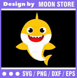 baby shark svg, cricut cut files, shark family doo doo doo vector eps, silhouette dxf, design for tsvg , clothes, baby s