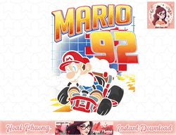 mario kart 92 classic drift colorful graphic png sublimation design
