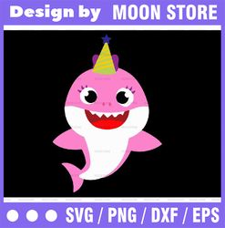 sister shark birthday svg, cricut cut files, shark family doo doo doo vector eps, silhouette dxf, design for tsvg , clot