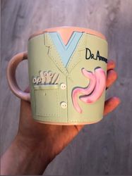 Cute heart mug/ FOR ORDER/ Handmade pottery mugs/ Dainty hea - Inspire  Uplift